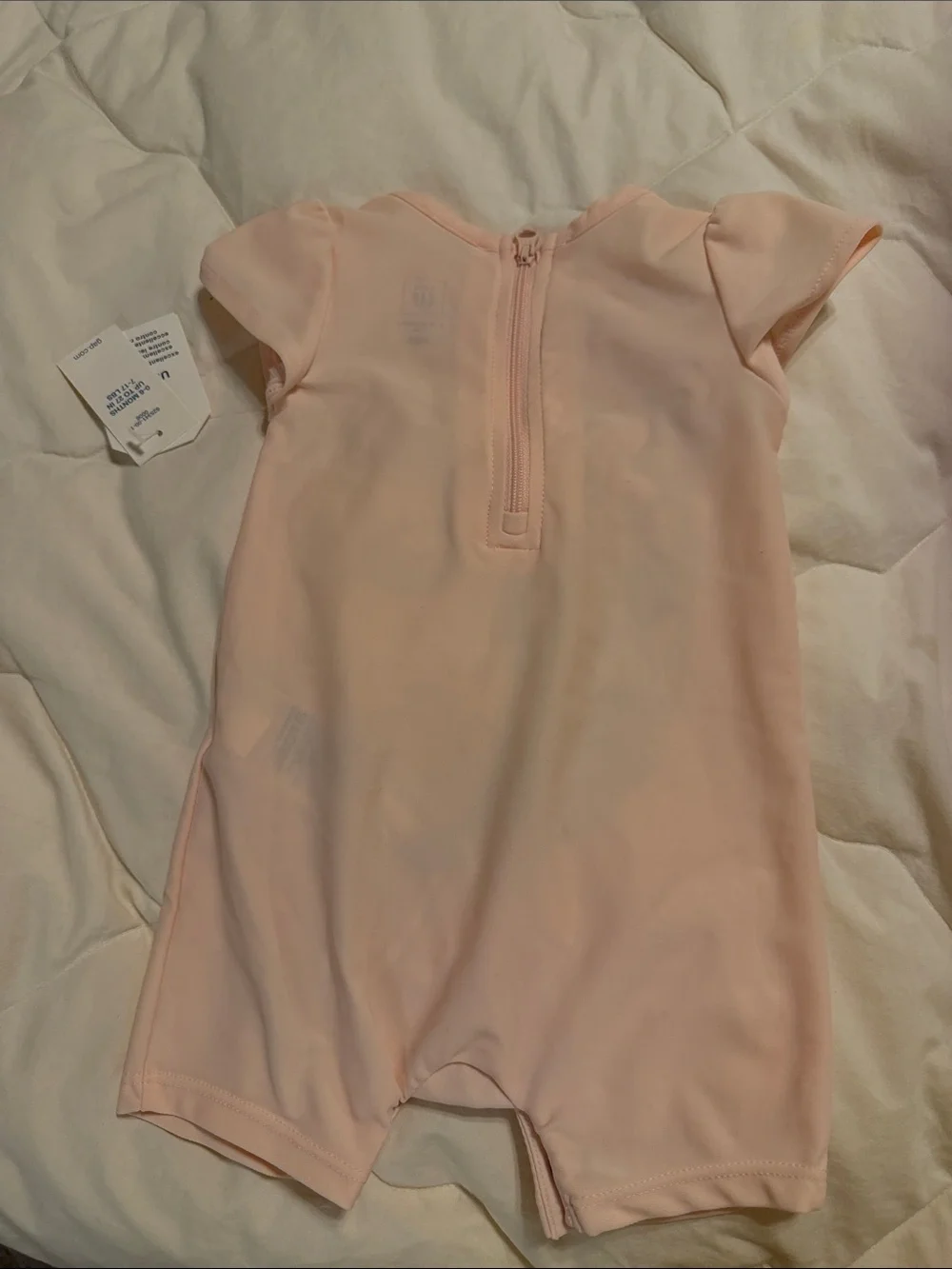 GAP Peach Short-Sleeve Mermaid swim with Blue-Green Tail